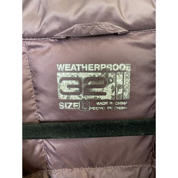 Weatherproof 32 Degrees Womens Lightweight Hybrid Jacket L Purple Black Full-Zip - Picture 4 of 7